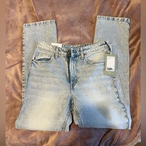H&M  high waisted vintage straight leg Jean
